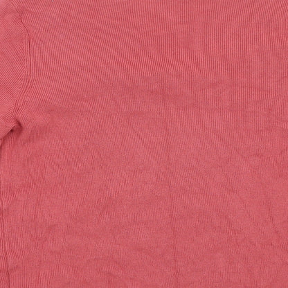 Womens UK Size 12 Marks and Spencer Pink Pullover Jumper