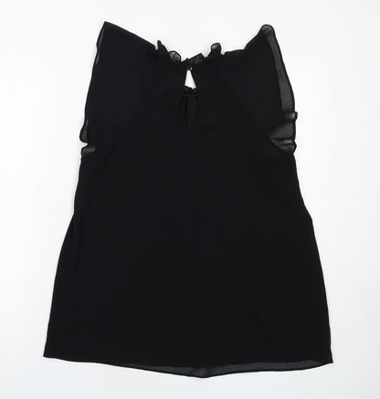 Womens UK Size 12 River Island Black Basic Blouse