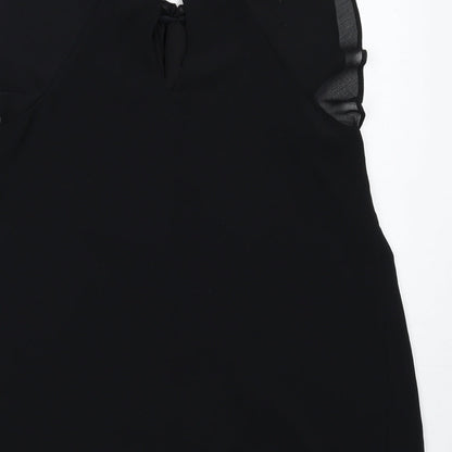 Womens UK Size 12 River Island Black Basic Blouse