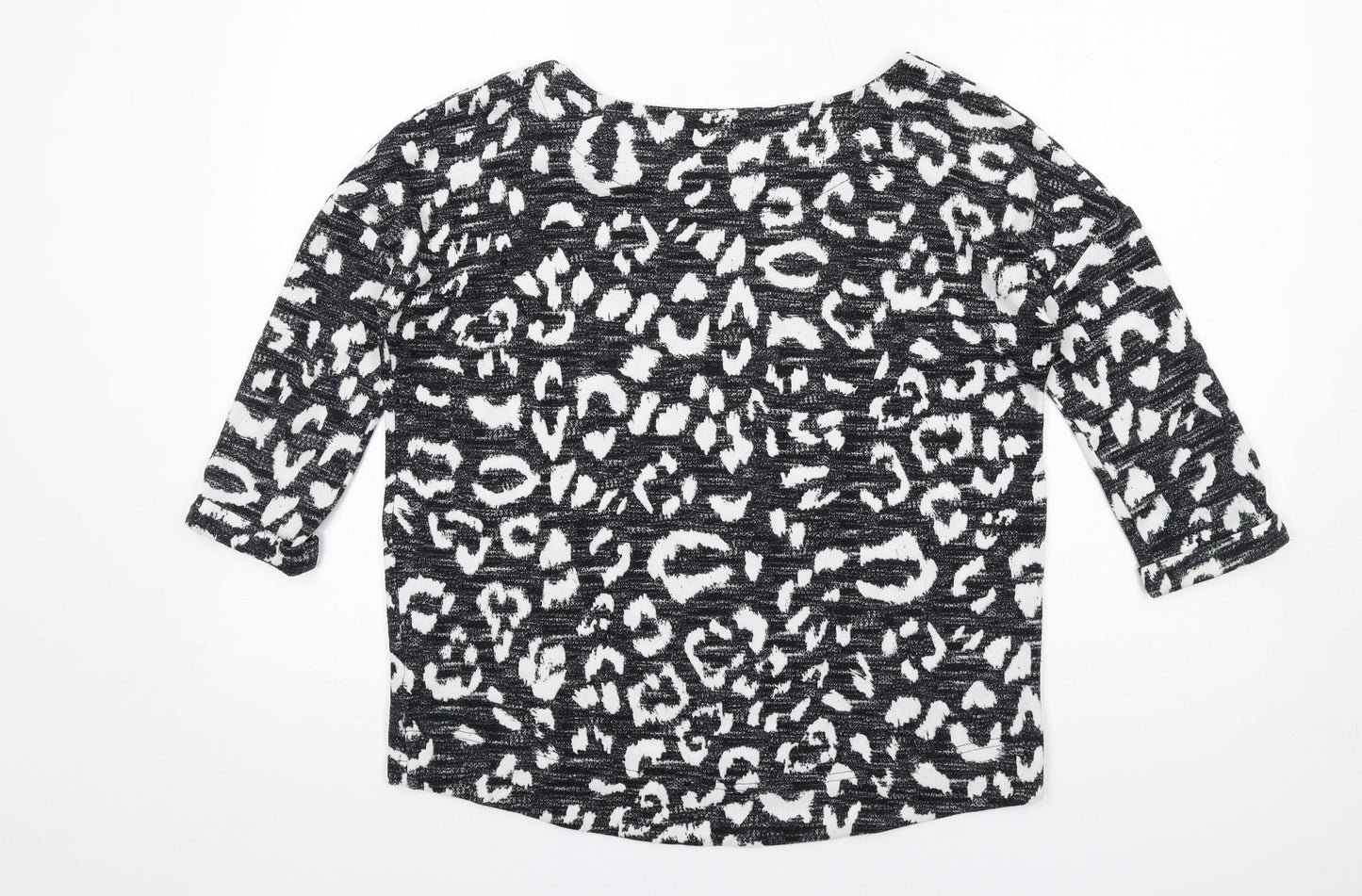 Womens UK Size 8 Marks and Spencer Black Basic T-Shirt