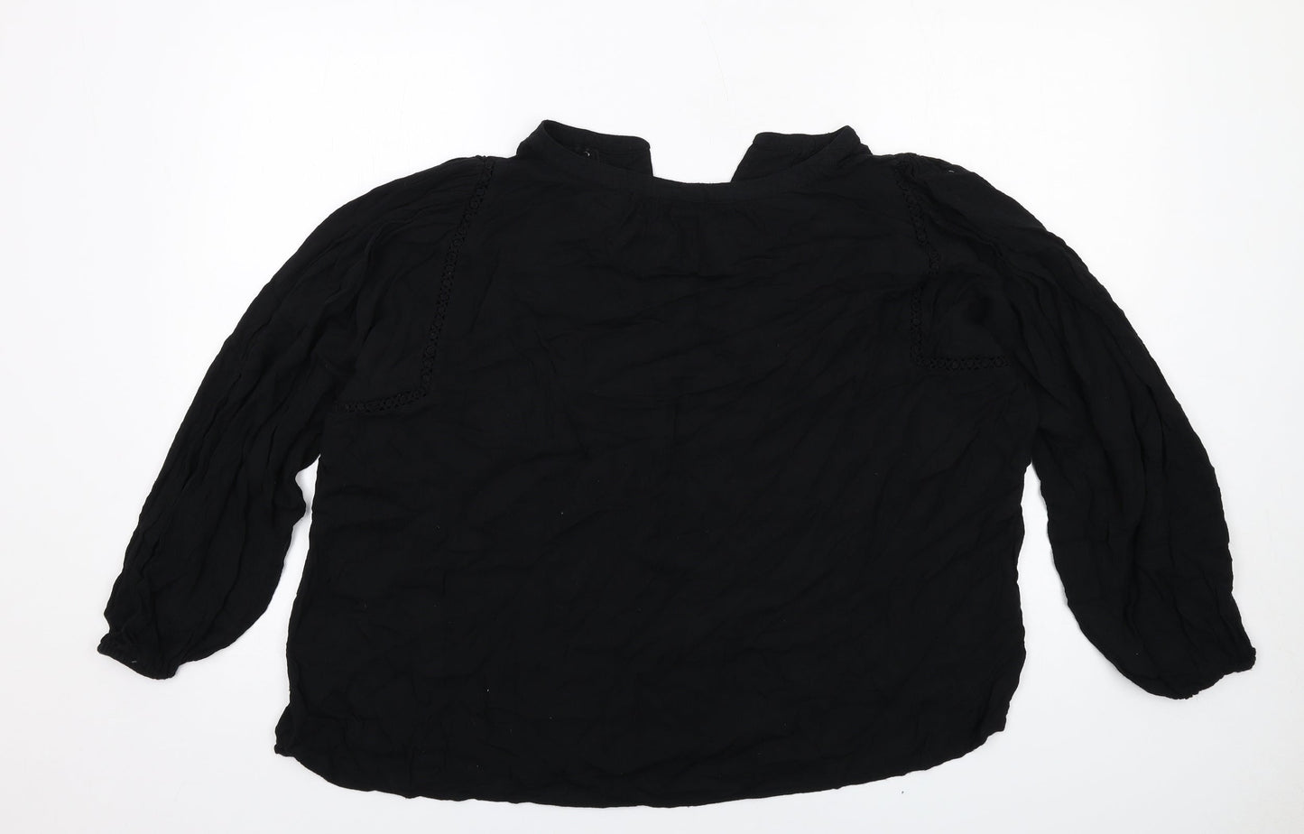 Womens UK Size L Gap Black Basic Blouse