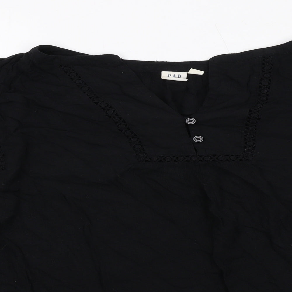 Womens UK Size L Gap Black Basic Blouse