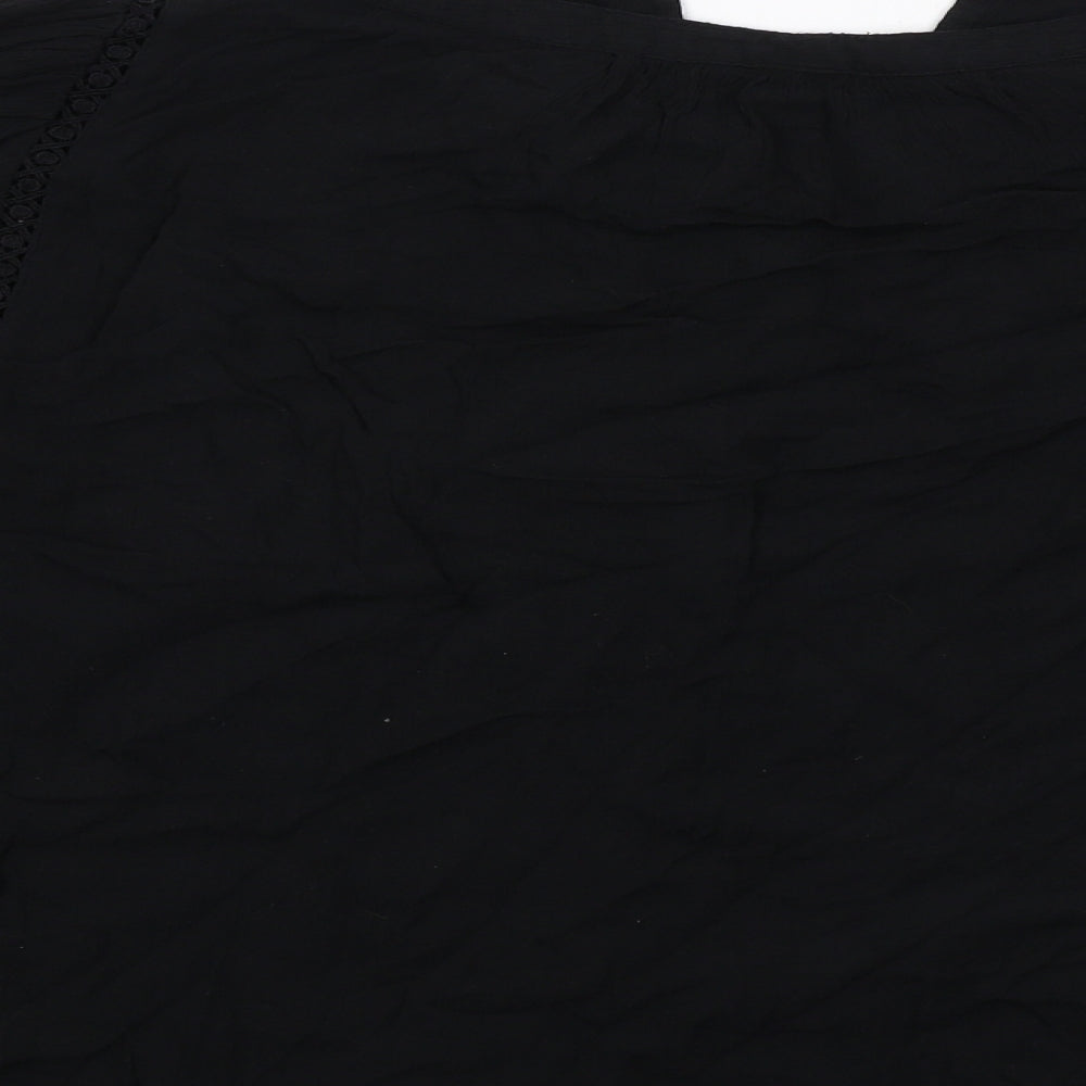 Womens UK Size L Gap Black Basic Blouse