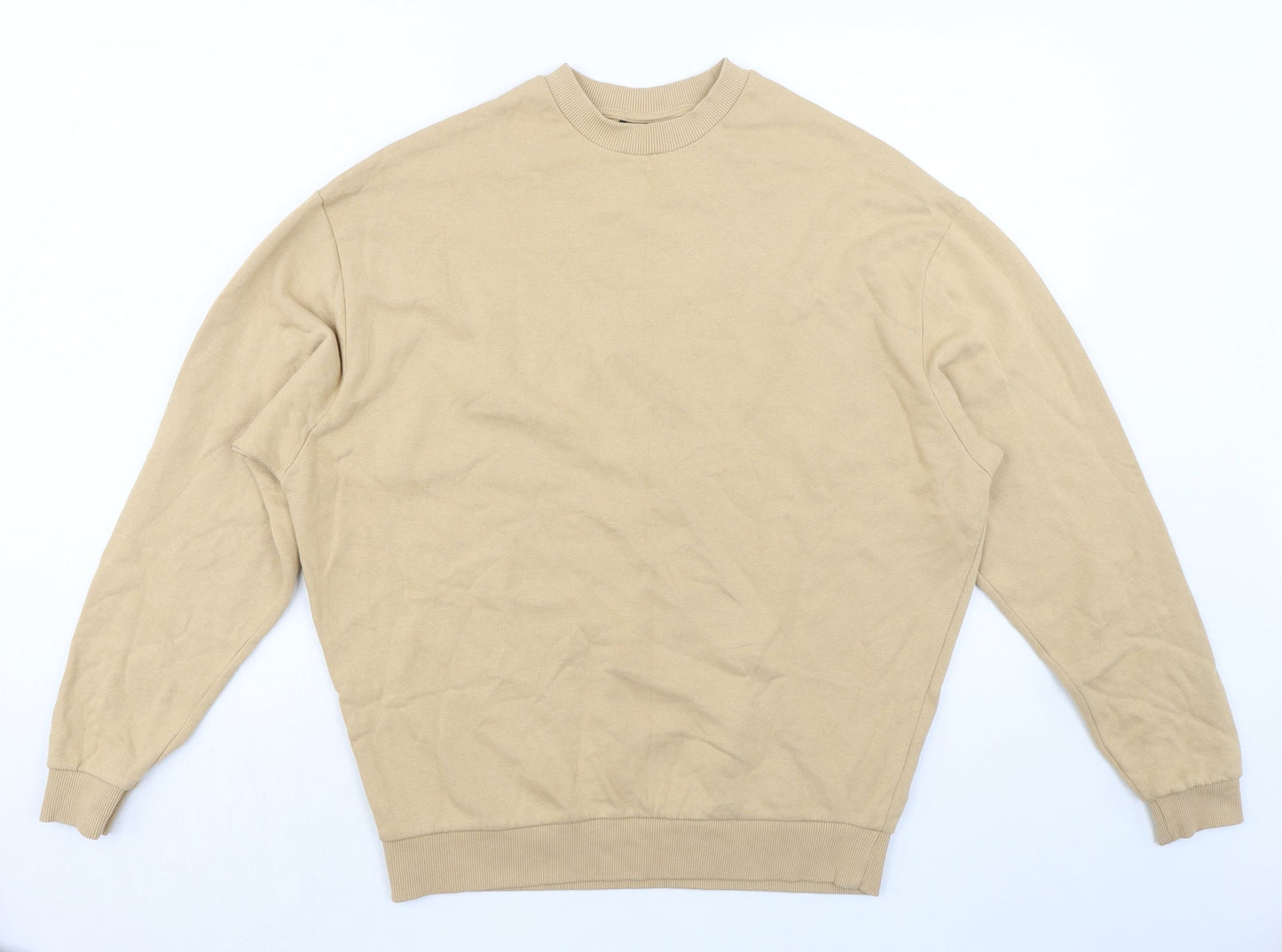 Womens UK Size S ASOS Beige Pullover Sweatshirt