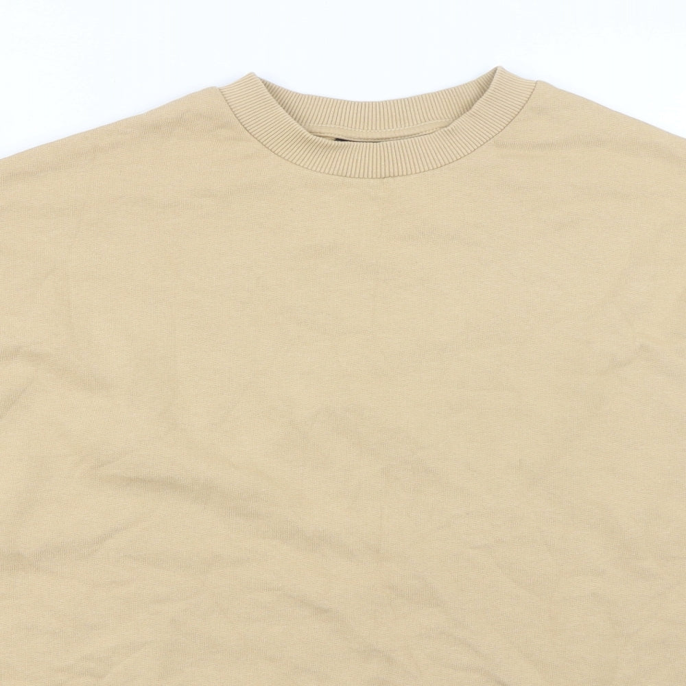 Womens UK Size S ASOS Beige Pullover Sweatshirt