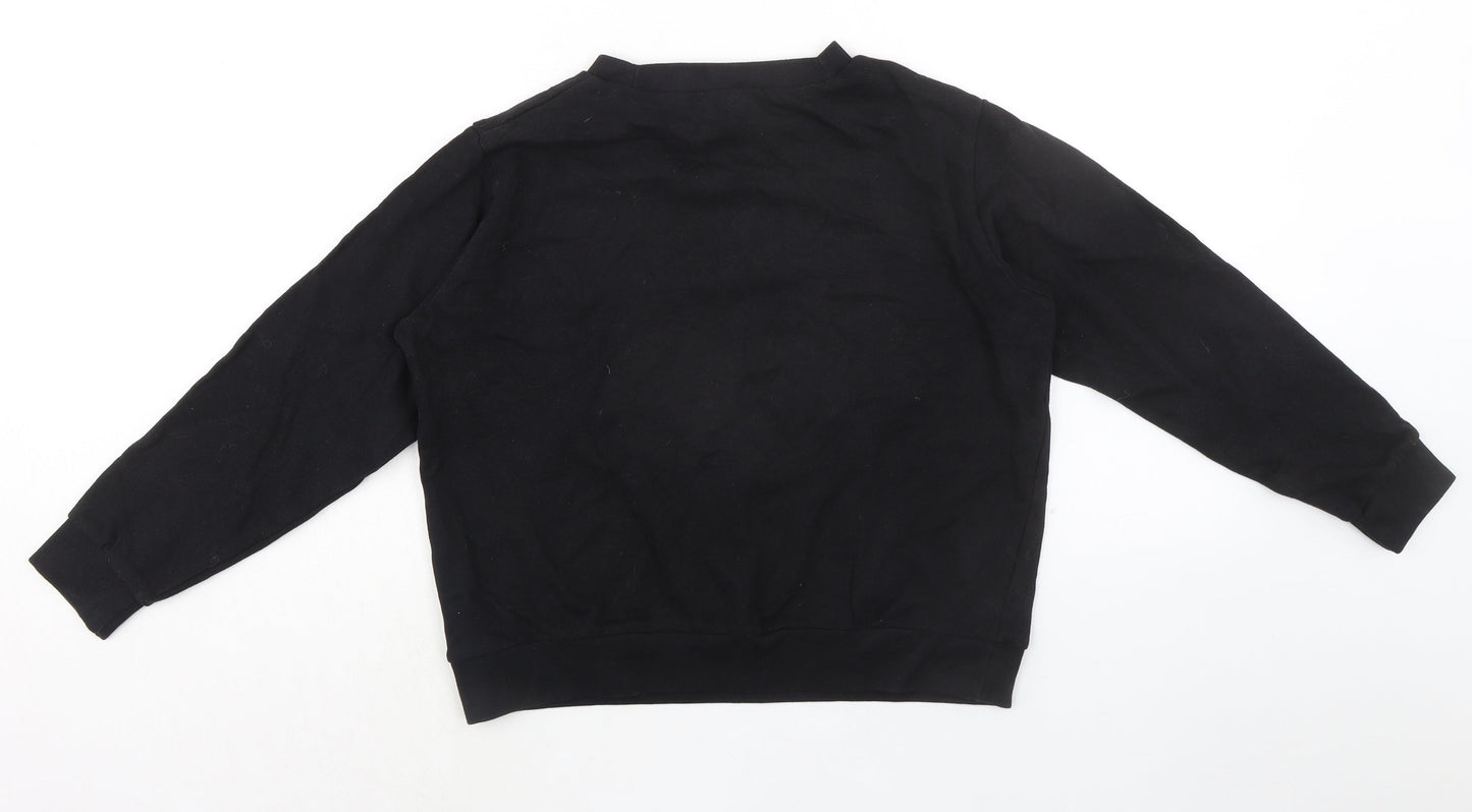 Womens UK Size 8 ASOS Black Pullover Sweatshirt