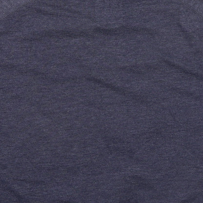 Triblend Sweats Mens Blue Cotton Pullover Sweatshirt Size M
