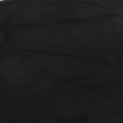 Just Hoods Boys Black Cotton Pullover Sweatshirt Size 12-13 Years Pullover - Hull County FC Santa Claus