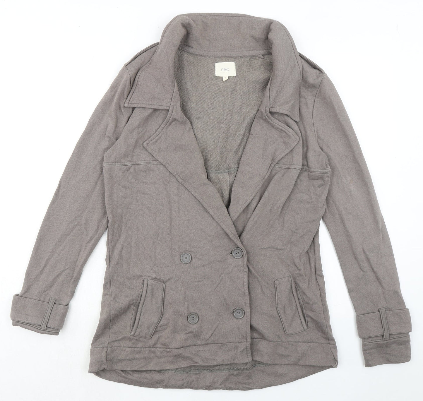 Womens UK Size 10 NEXT Grey Overcoat