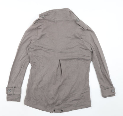 Womens UK Size 10 NEXT Grey Overcoat