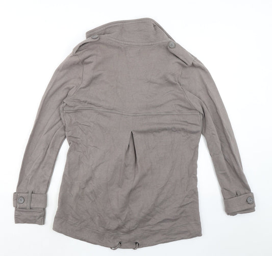 Womens UK Size 10 NEXT Grey Overcoat