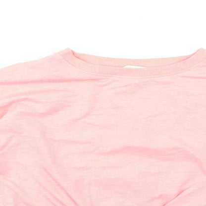 H&M Girls Pink Cotton Pullover Sweatshirt Size 12-13 Years Pullover - Knot Front