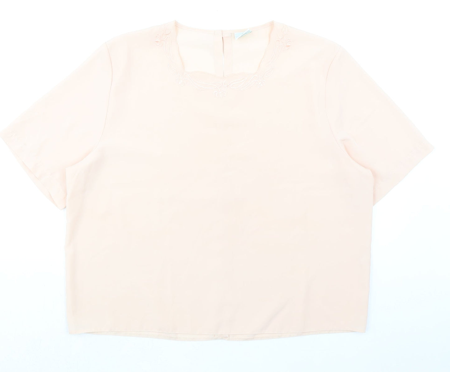 Womens UK Size 16 Canda Pink Basic Blouse