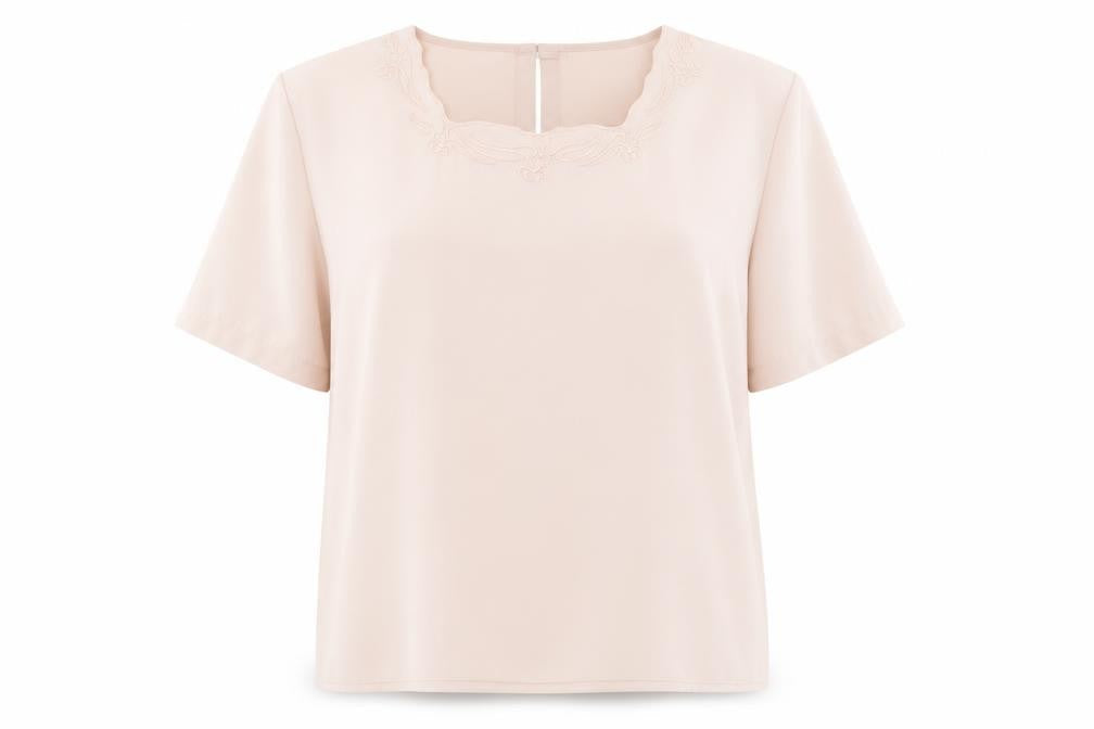 Womens UK Size 16 Canda Pink Basic Blouse