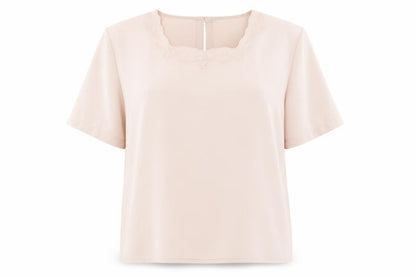 Womens UK Size 16 Canda Pink Basic Blouse