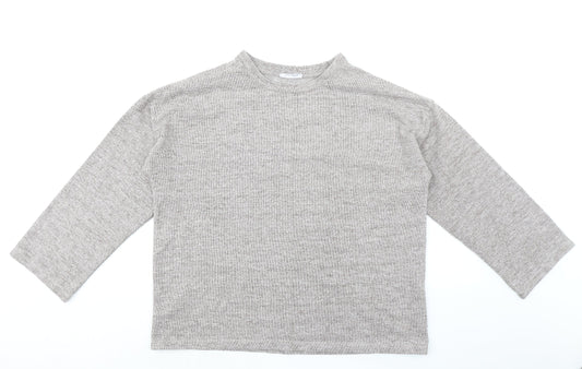 Zara Mens Brown Polyester Pullover Sweatshirt Size L