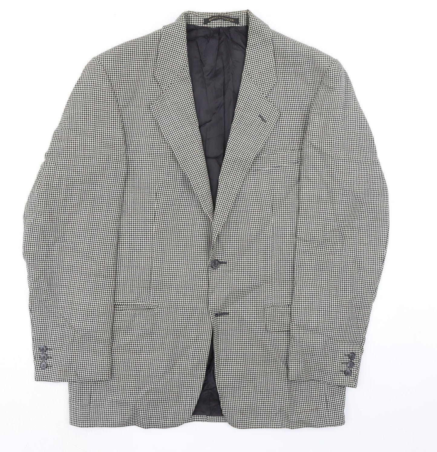 Mens UK Size 40 St Michael Big & Tall Black Suit Jacket