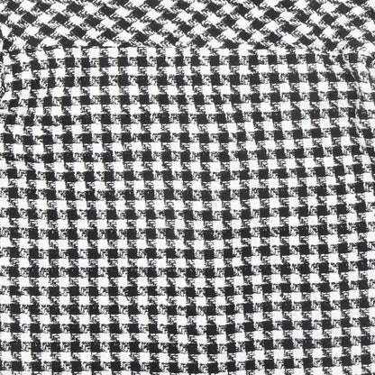 Cameo Rose Womens Black Check Polyester Basic Button-Up Size M Collared