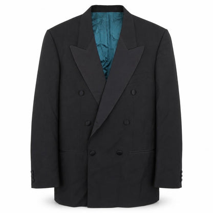 Mens UK Size 38 Marks and Spencer Regular Black Suit Tuxedo