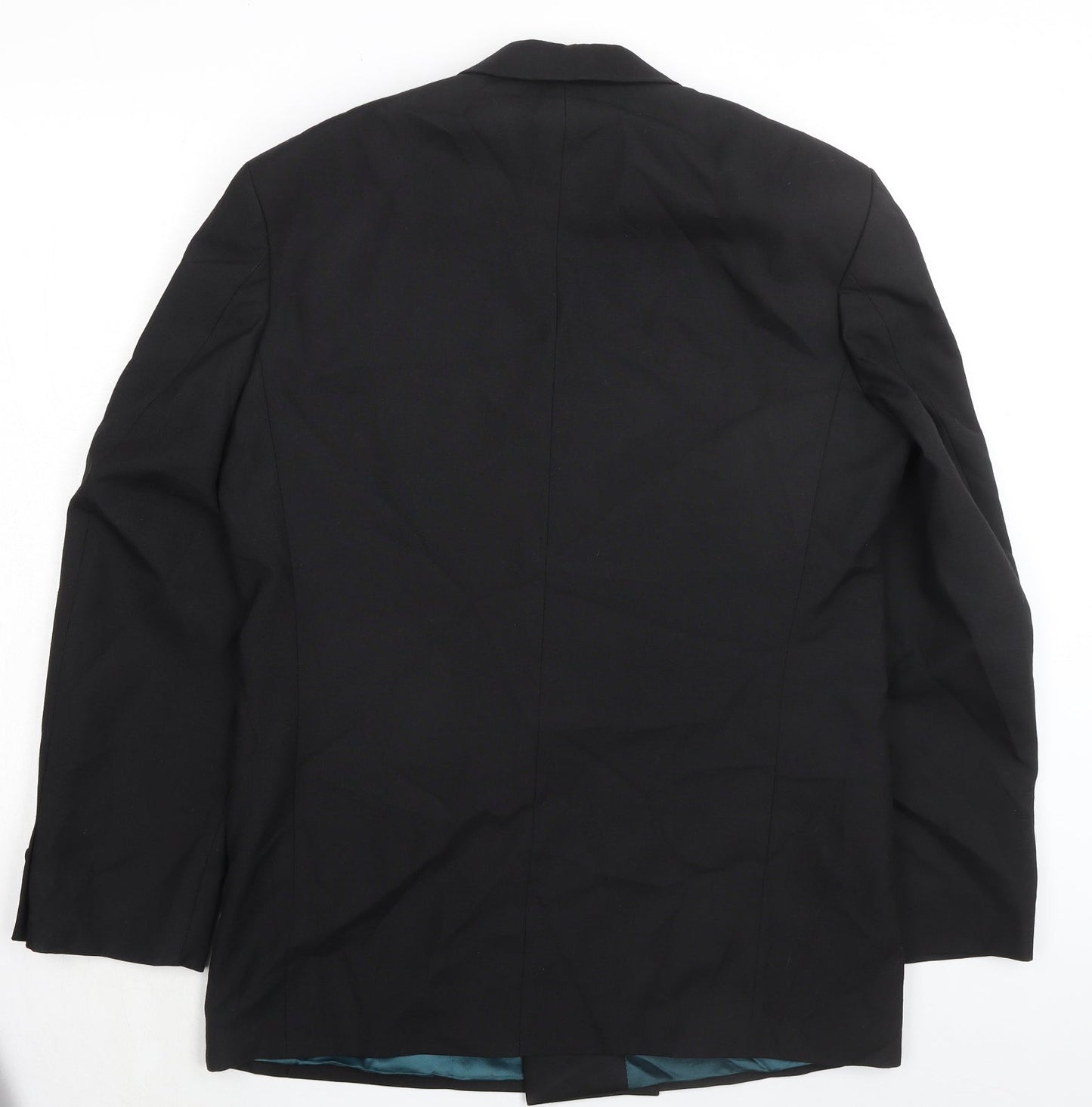 Mens UK Size 38 Marks and Spencer Regular Black Suit Tuxedo