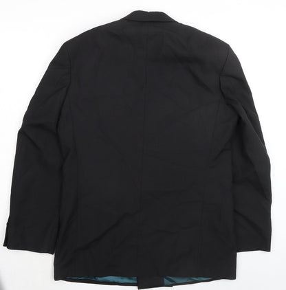 Mens UK Size 38 Marks and Spencer Regular Black Suit Tuxedo