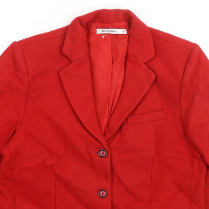 Womens UK Size 10 Alice Collins Red Jacket
