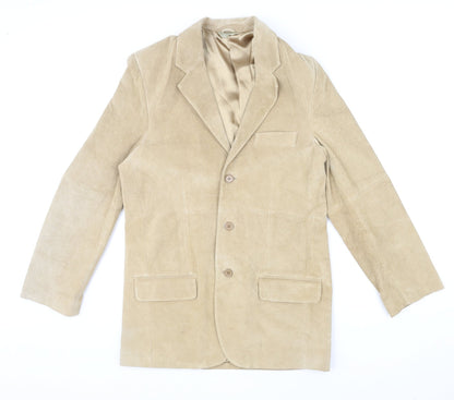 Tyler Womens Beige Jacket Blazer Size S Button