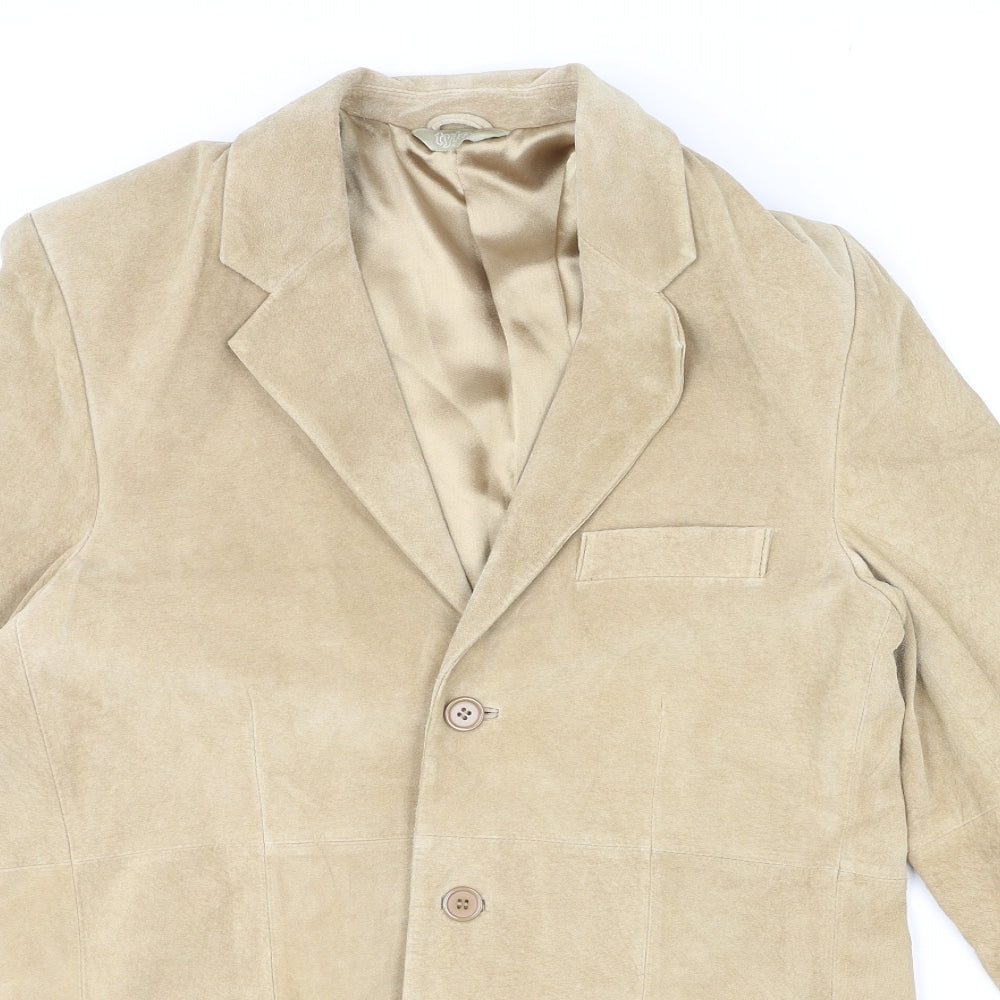 Tyler Womens Beige Jacket Blazer Size S Button