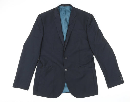 Mens UK Size L Marks and Spencer Regular Blue Suit Jacket