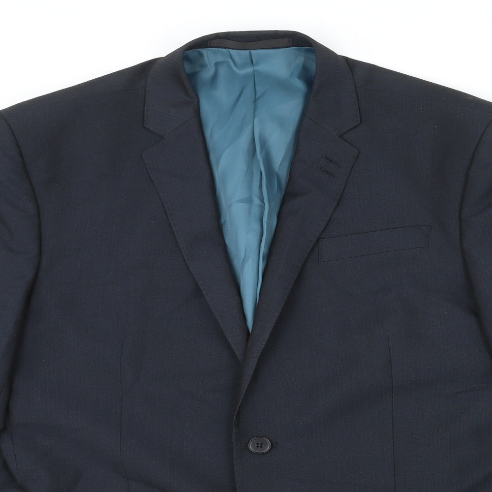 Mens UK Size L Marks and Spencer Regular Blue Suit Jacket