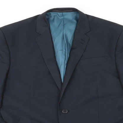 Mens UK Size L Marks and Spencer Regular Blue Suit Jacket