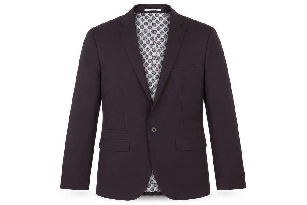 Mens UK Size S Ventuno 21 Regular Purple Suit Jacket