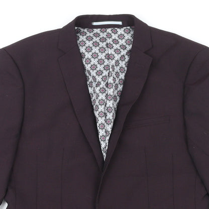 Mens UK Size S Ventuno 21 Regular Purple Suit Jacket