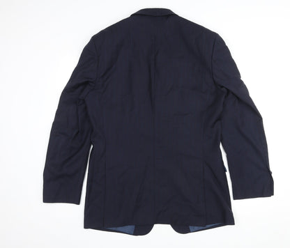 Mens UK Size M Marks and Spencer Regular Blue Suit Jacket