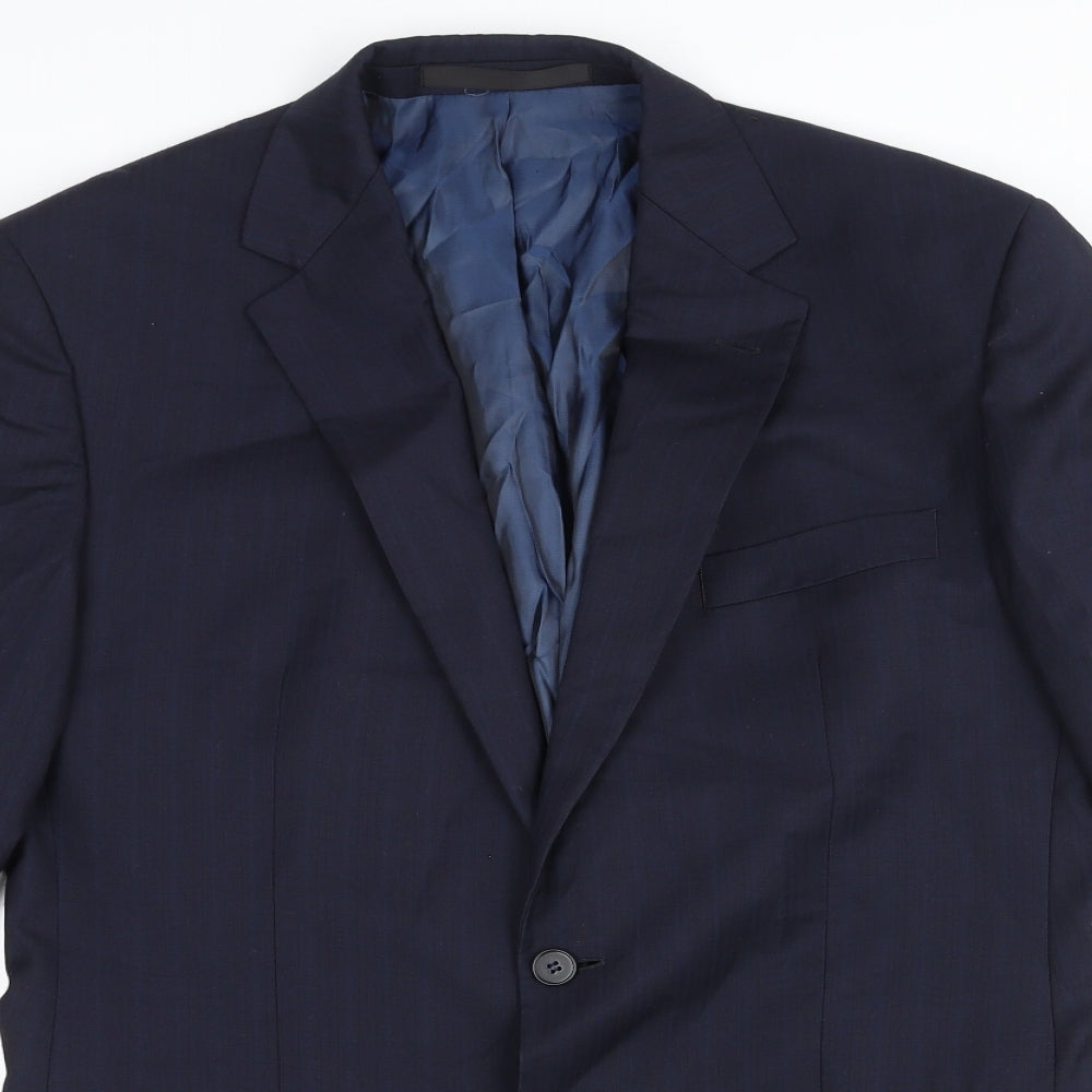 Mens UK Size M Marks and Spencer Regular Blue Suit Jacket