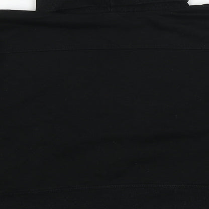 Zara Womens Black Polyester Pullover Sweatshirt Size L