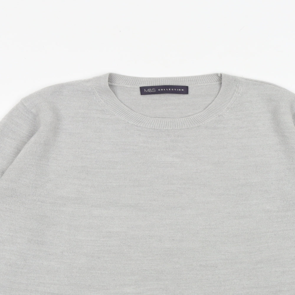 Womens UK Size 12 Marks and Spencer Grey Pullover Jumper