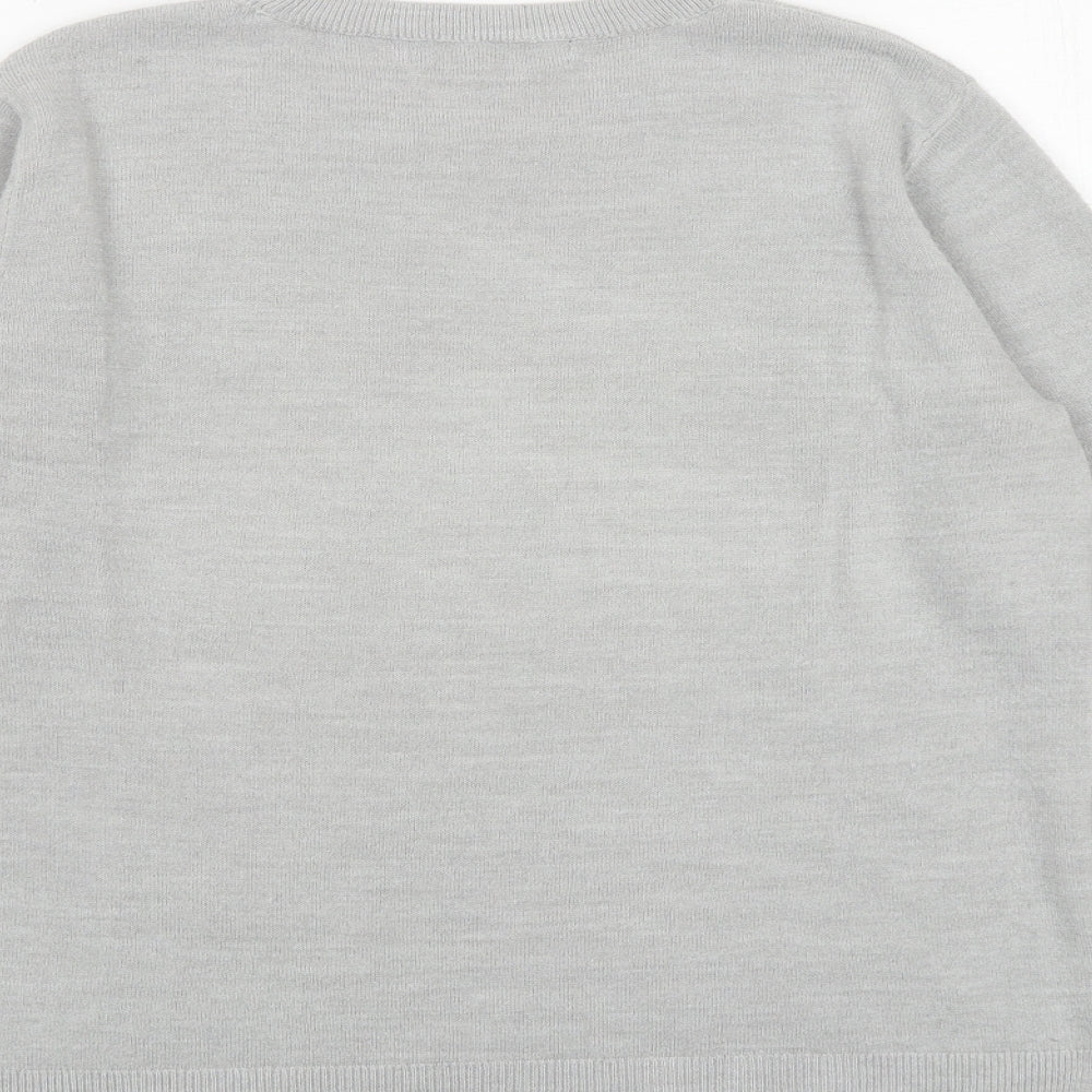 Womens UK Size 12 Marks and Spencer Grey Pullover Jumper