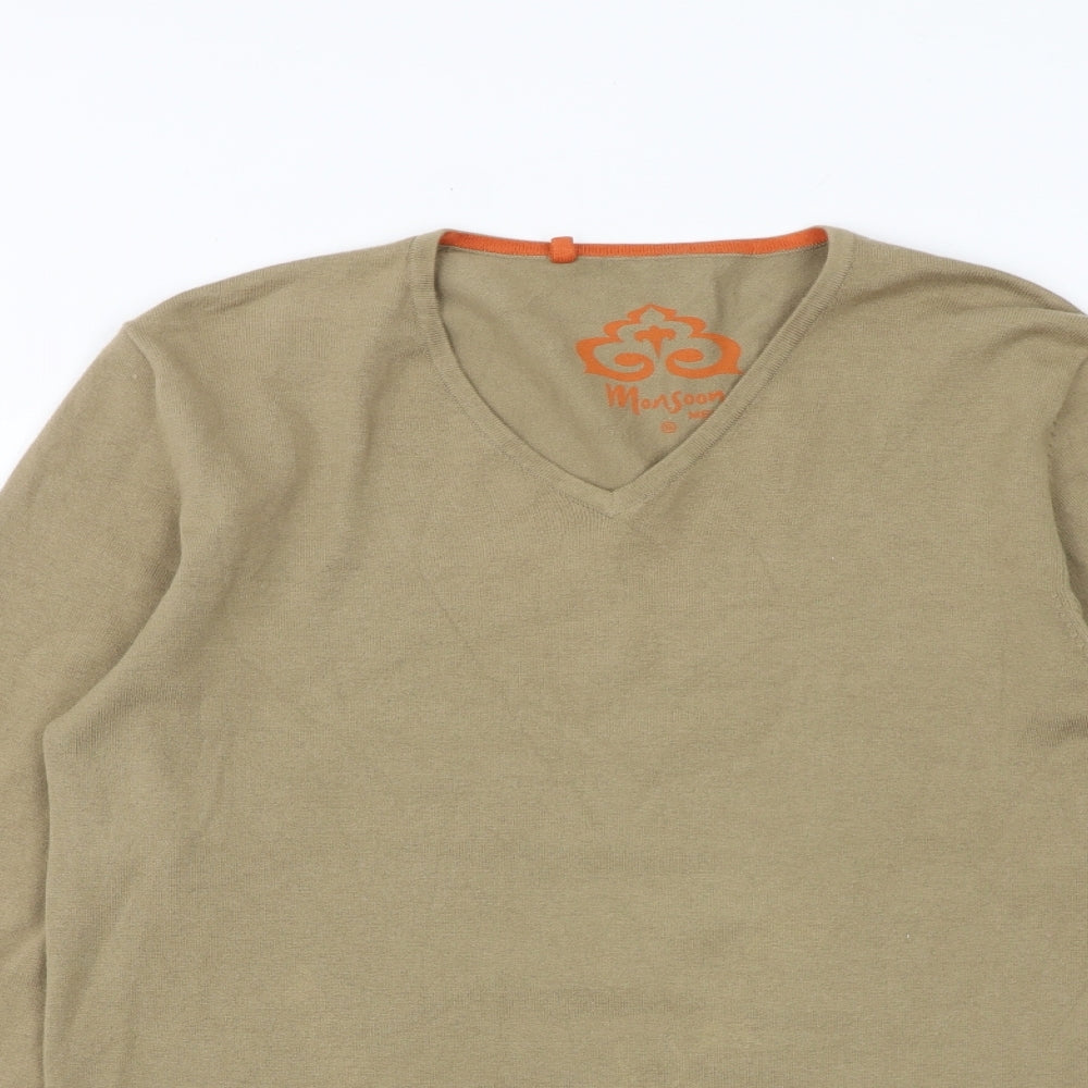 Womens UK Size S Monsoon Brown Pullover Jumper