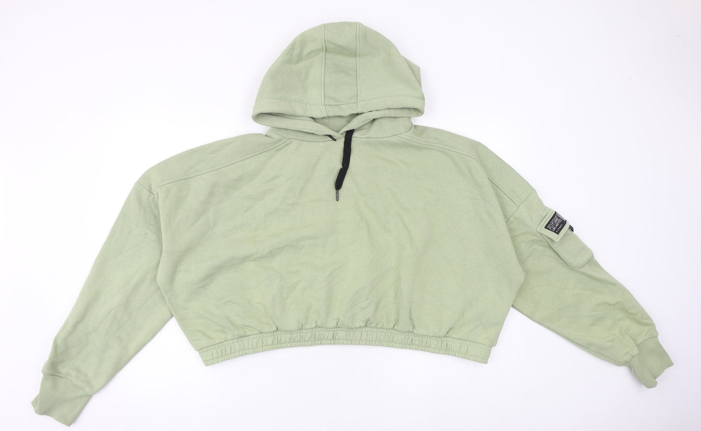 Kim Petras Womens Green Cotton Pullover Hoodie Size 2XL Pullover