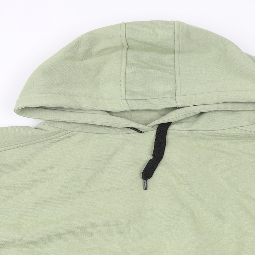Kim Petras Womens Green Cotton Pullover Hoodie Size 2XL Pullover