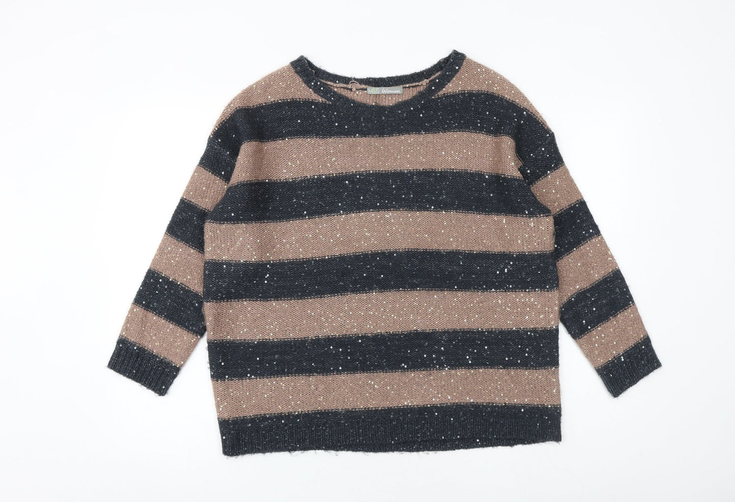 Womens UK Size 14 Marks and Spencer Brown Pullover Jumper