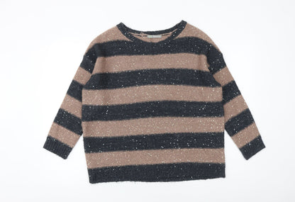 Womens UK Size 14 Marks and Spencer Brown Pullover Jumper