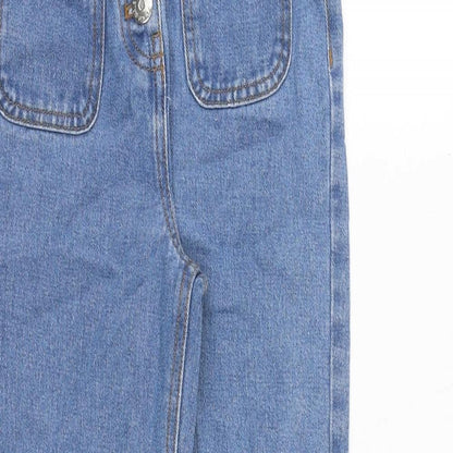 I Love Girls Wear Girls Blue 100% Cotton Skinny Jeans Size 9 Years L23 in Regular Zip