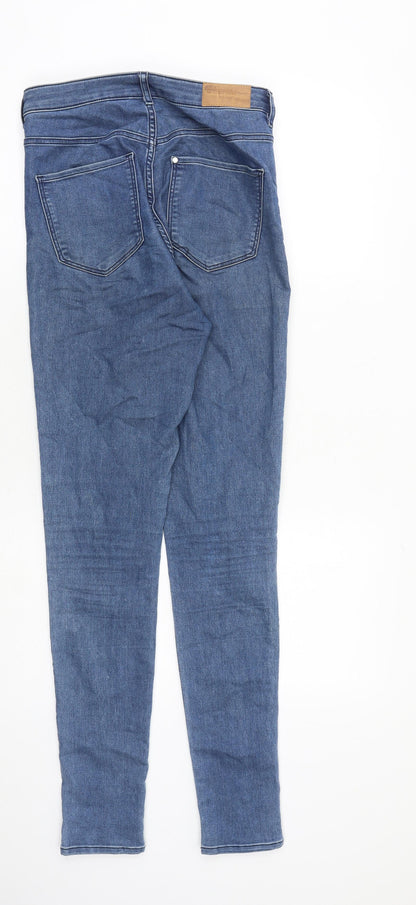 Womens UK Size 28 in H&M Regular Fit Skinny Blue Jeans
