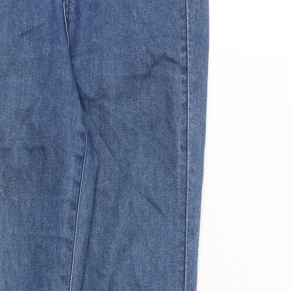 Womens UK Size 28 in H&M Regular Fit Skinny Blue Jeans