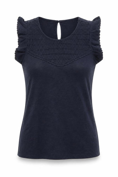 Womens UK Size 6 Marks and Spencer Blue Basic Blouse