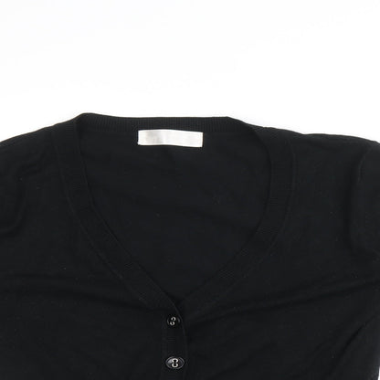 Womens UK Size 12 International Black Cardigan Jumper