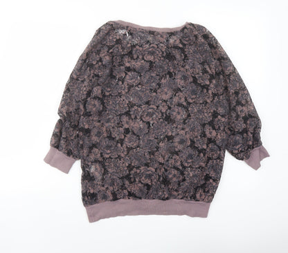 Womens UK Size 10 NEXT Purple Basic Blouse