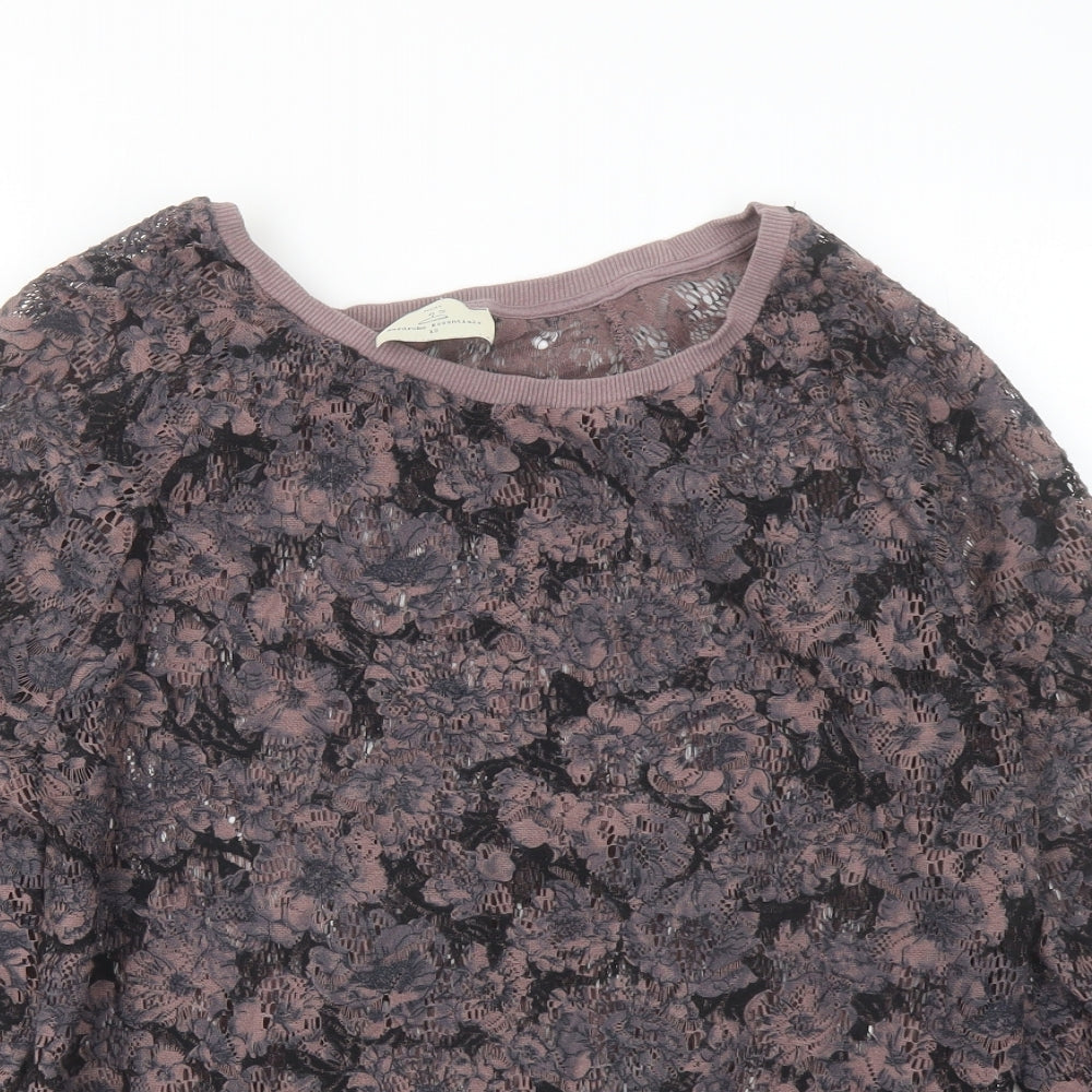 Womens UK Size 10 NEXT Purple Basic Blouse